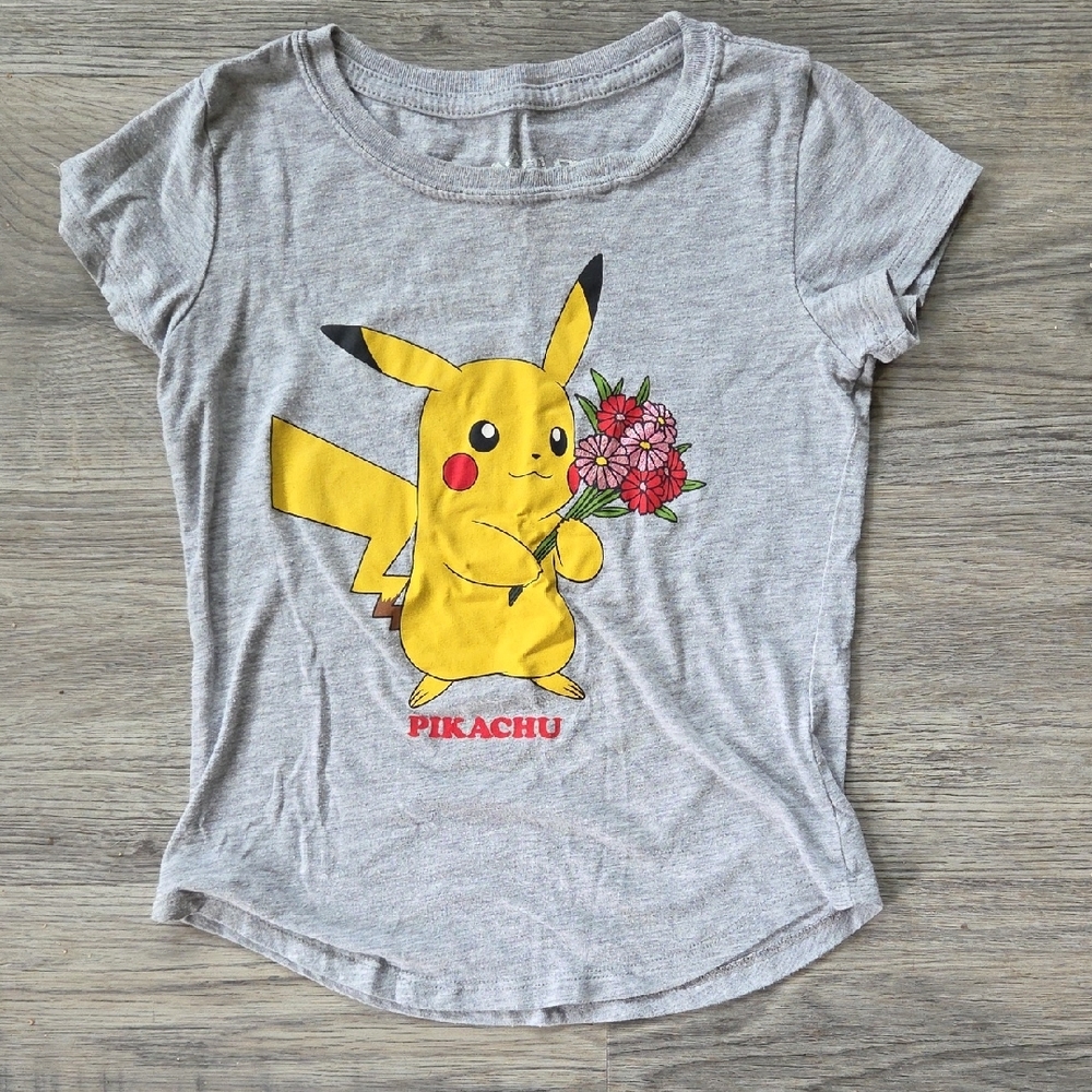 Gray Pikachu Kids T-Shirt